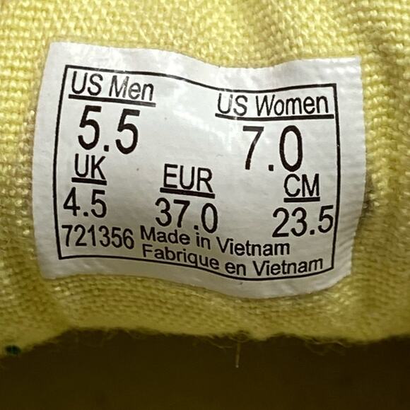 Vans Old Skool Yellow Pastel Leather Sneaker Unisex Size W 7 M 5.5 - Picture 8 of 10